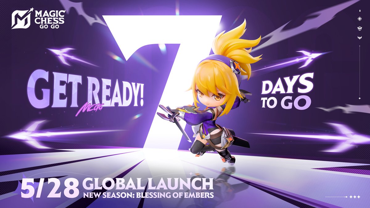 MobileLegendsOL's tweet image. MCGG’s global launch is in 7 days!
Follow our official channels, share this post, and drop a comment for a chance to win. Ten lucky players will each receive a random Commander Pack (worth 150 Diamonds). Join the countdown and good luck!
#MagicChessGoGo
#MCGGPreReg
#GoChessGo…