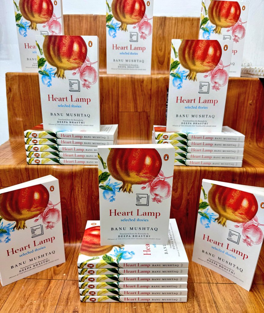 PadhegaIndia_'s tweet photo. #MayWithPI. Flat 25% Discount.
Presenting the much acclaimed book and winner of @TheBookerPrizes 2025 : Heart Lamp (Selected Stories) by Banu Mushtaq, translated from Kannada by Deepa Bhasthi, published by @PenguinIndia.
#BuyOriginal ๐ฎ #BuyFromPI
Order ๐ https://t.co/dGv8zCrkUv https://t.co/FPpvOQTbMi