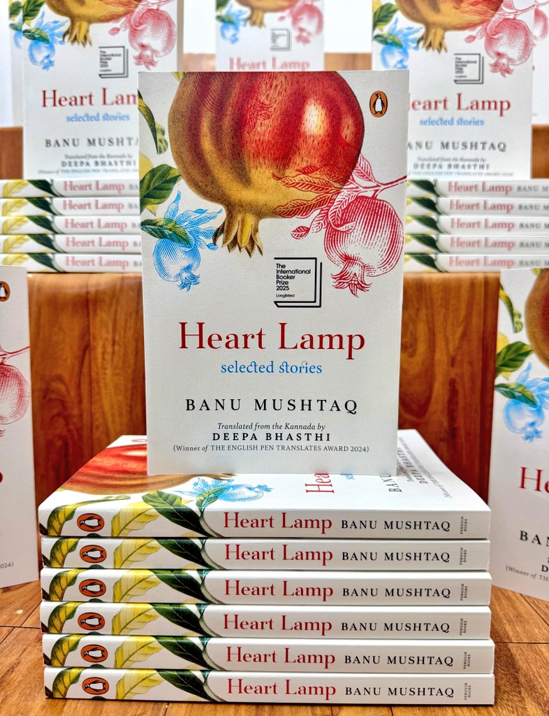 PadhegaIndia_'s tweet photo. #MayWithPI. Flat 25% Discount.
Presenting the much acclaimed book and winner of @TheBookerPrizes 2025 : Heart Lamp (Selected Stories) by Banu Mushtaq, translated from Kannada by Deepa Bhasthi, published by @PenguinIndia.
#BuyOriginal ๐ฎ #BuyFromPI
Order ๐ https://t.co/dGv8zCrkUv https://t.co/FPpvOQTbMi