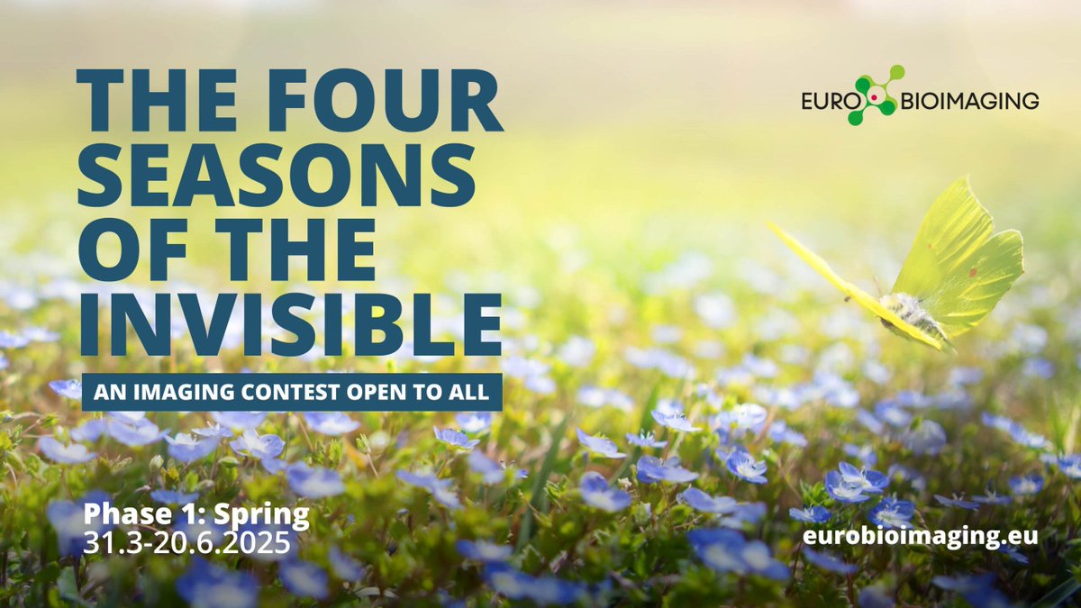Participate in the Four Seasons of the Invisible, Euro-BioImaging’s #ImagingContest! Join us to celebrate the four seasons seen through the prism of imaging devices. The first contest focuses on Spring. 🌸 🔬 Prizes are available for first place &amp; runner-up.
Open to all! 
Submit