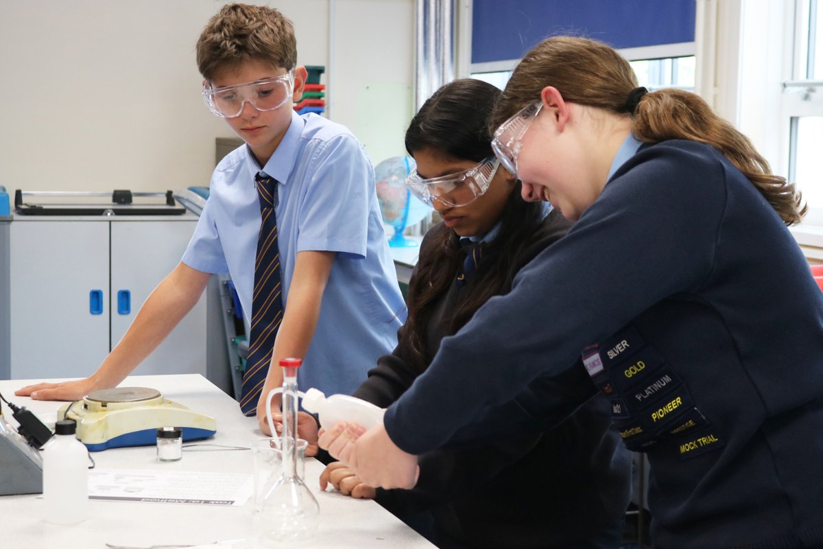 KennetSchool's tweet photo. House Science was full of excitement and brainpower! Tasks included making standard solutions, decoding DNA, solving science puzzles, launching Malteser catapults, building pendulum clocks and hunting for UV symbols. Well done #StFrancisHouse - this year’s winners! #KennetScience https://t.co/rQKvmsOxUe