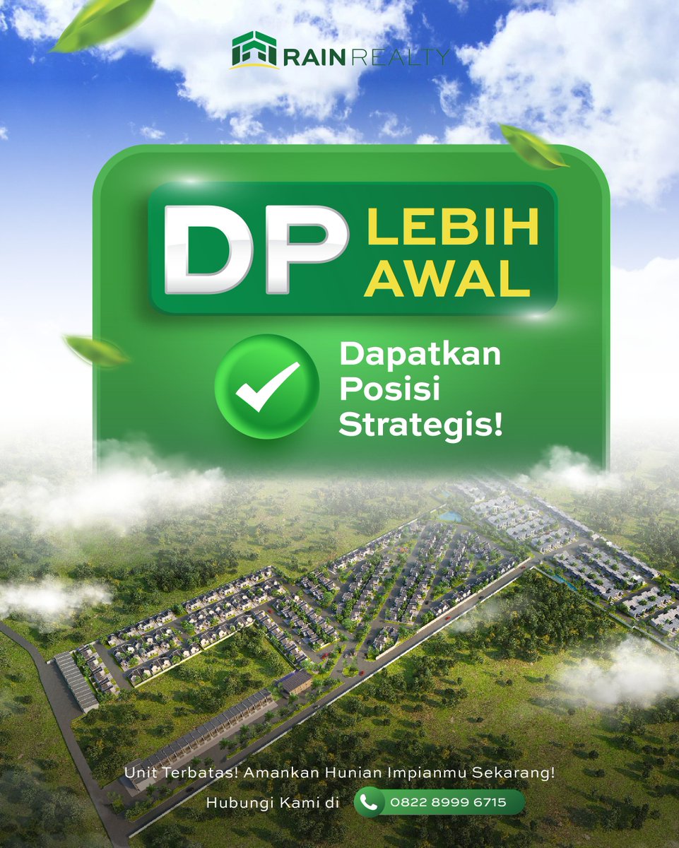 rainrealty_id's tweet photo. Tunggu apa lagi? Pilih hunian lebih awal untuk dapatkan lokasi yang lebih strategis. Jangan sampai kehabisan untuk #HidupAsikDiPalaran!

Hubungi kami untuk informasi lebih lanjut
📞 0822 8999 6715 | 0822 8999 2615 | https://t.co/CN6zRRU90I https://t.co/lMnN3yxuzi