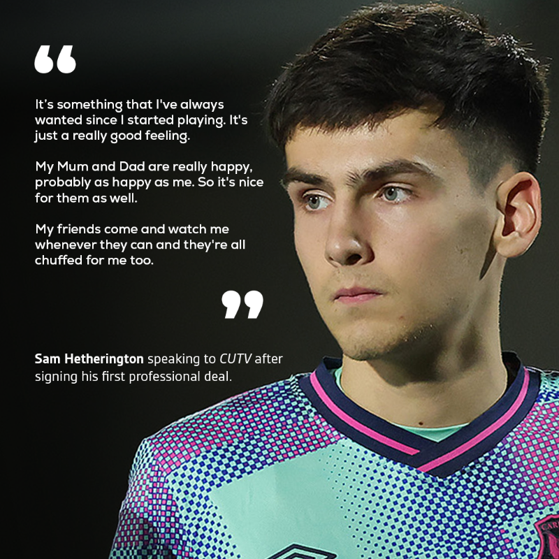 officialcufc's tweet photo. 💪 Well deserved, Sam!

The midfielder's interview is now available to CUTV subscribers.