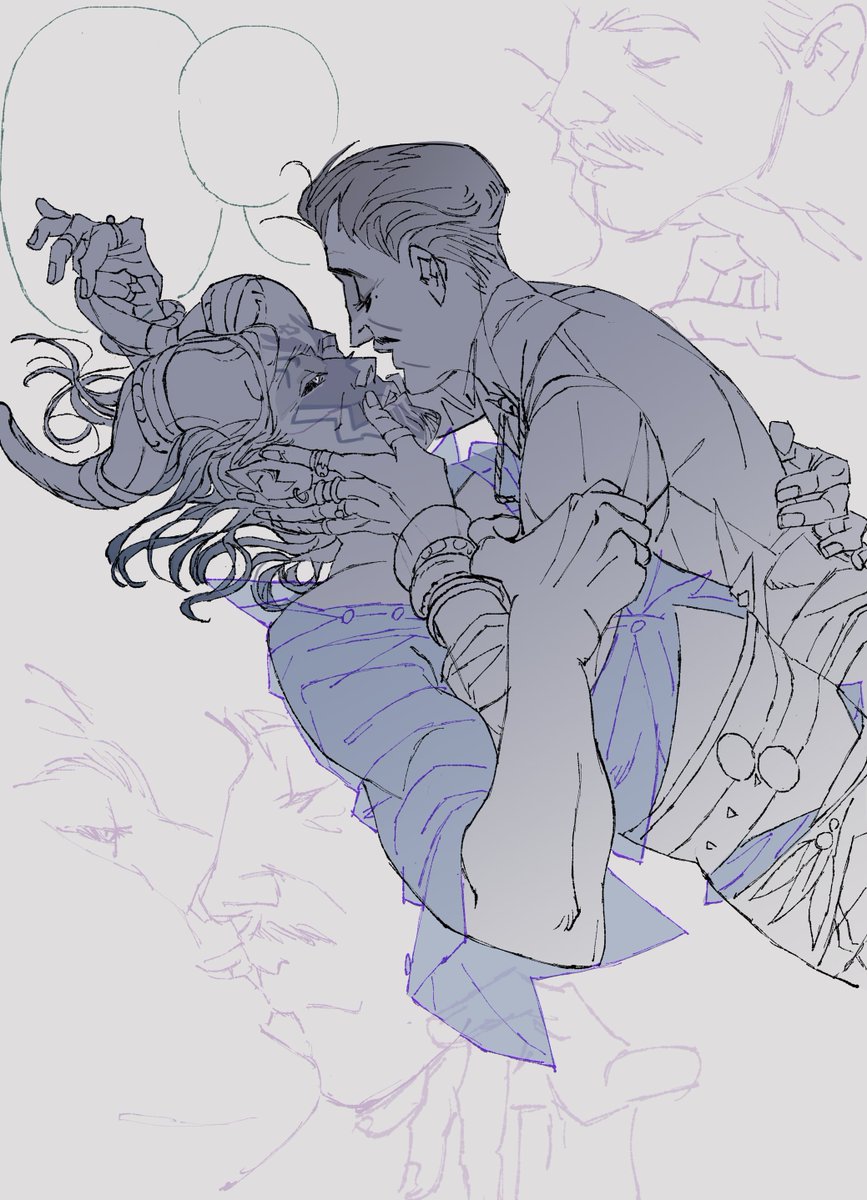 tiny drawing for my customer💌 their Rook w/ Emmrich💕