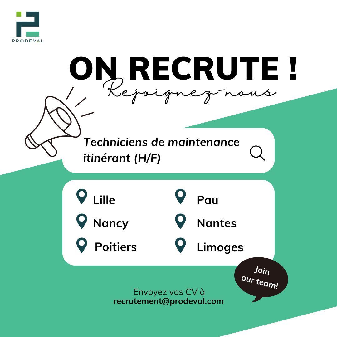 🚨 PRODEVAL renforce ses équipes et recrute plusieurs Technicien·ne·s de #maintenance itinérant·e·s, pour intervenir sur nos installations.
🔗 Candidature et infos ici : buff.ly/aQO01ic
#Recrutement #Biogaz #Biométhane #BioCO2 #GazRenouvelable #TransitionÉnergétique