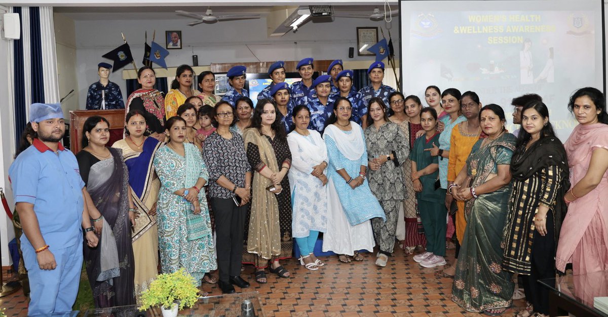 RCWA @91Bn #RAF collaboration with Wellsun  Medicity ,Lucknow  organised a Women’s Health Session in which Dr. Mimansa Baghel (Gynecologist) shared valuable insights.
A key step towards women’s wellness and awareness.
#HealthAwareness #Crpfindia.