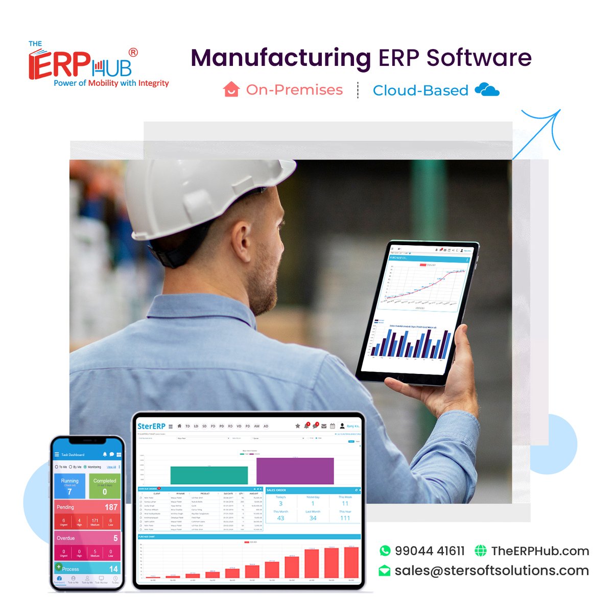 TheERPHub's tweet image. All-in-One ERP for Manufacturers! Streamline your entire production process from one screen.

#allinoneerp #manufacturingerp #productionefficiency #cloudbasederp #streamlineproduction #erpformanufacturers #smartmanufacturing #TheERPHub #StersoftSolutions #vadodara