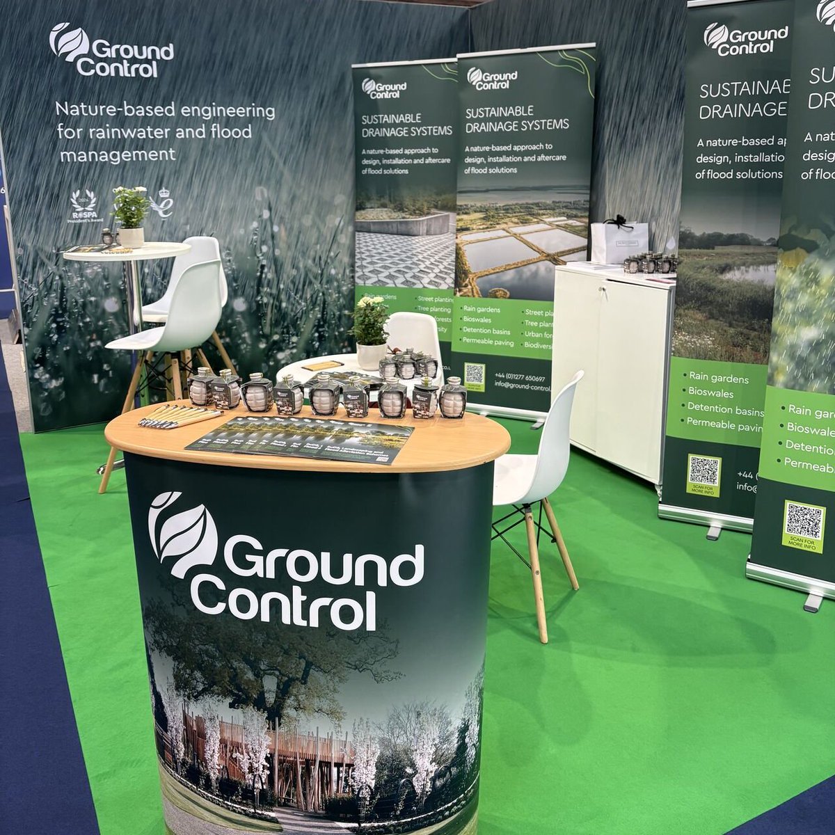 Ground Control (@groundcontrolgc) on Twitter photo We're set up for day two at <a href="/UtilityWeekLive/">Utility Week Live</a>, sharing our examples of nature-based engineering for rainwater and flood management.
Speak to our experts in design and landscape construction at stand C8 with our free wildflower bombs🌼
#UtilityWeekLive #UWL25 #UtilitiesIndustry We're set up for day two at <a href="/UtilityWeekLive/">Utility Week Live</a>, sharing our examples of nature-based engineering for rainwater and flood management.
Speak to our experts in design and landscape construction at stand C8 with our free wildflower bombs🌼
#UtilityWeekLive #UWL25 #UtilitiesIndustry
