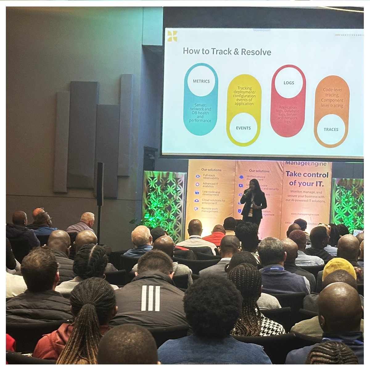 Site24x7's tweet image. Thanks, South Africa, for the amazing energy at the #FSORoadshow!

We had great conversations on AI, proactive IT strategies, and the power of Full-Stack Observability with Site24x7.

#Site24x7 #AIOps #ITManagement