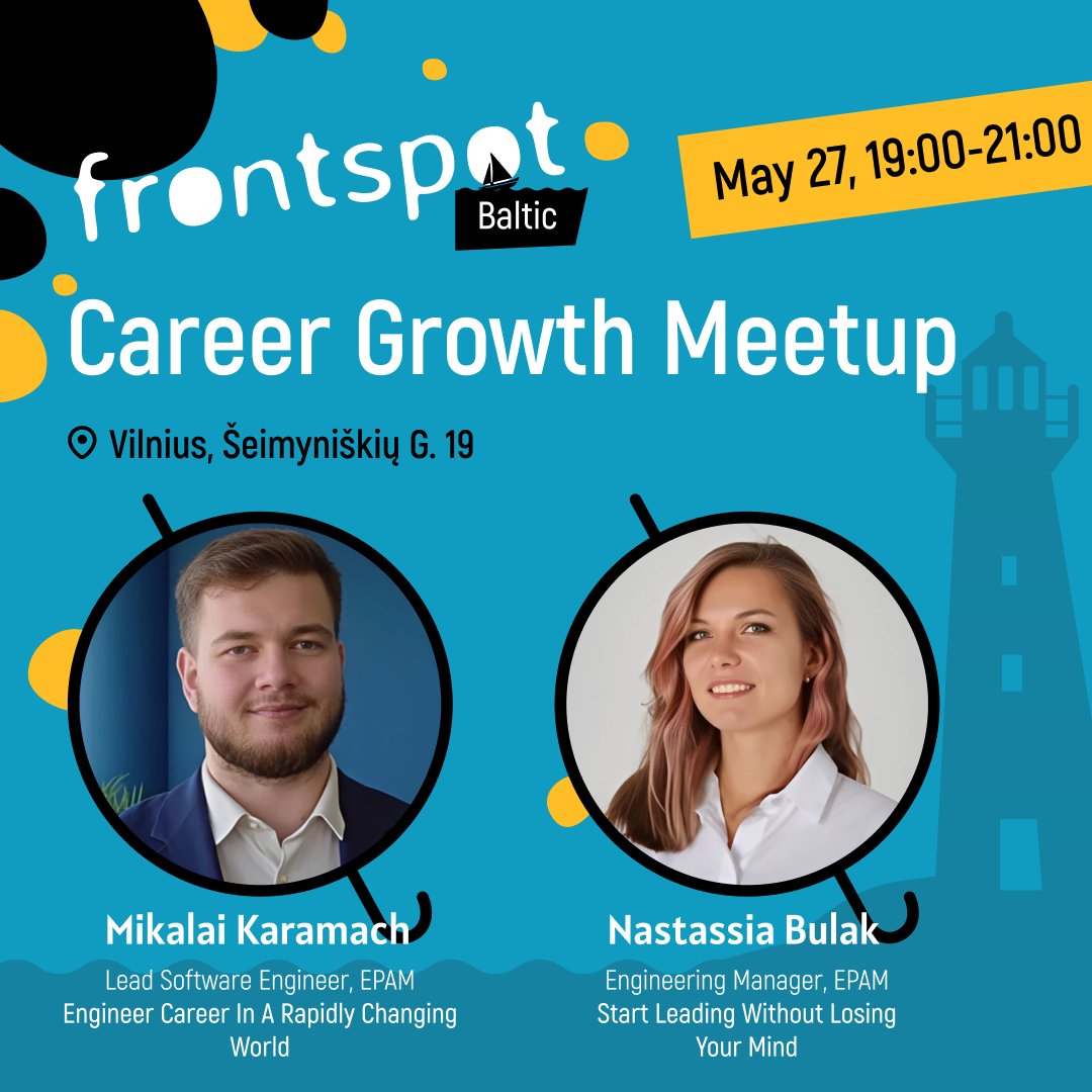 balticjs's tweet photo. 🚀 FrontSpot JavaScript MeetUp #9 is coming to Vilnius! [OFFLINE]
🗓 May 27, 19:00
📍 Vilnius, Šeimyniškių g. 19
Talks by Mikalai Karamach &amp; Nastassia Bulak from EPAM.
Free pizza, real stories, and good vibes!
👉 RSVP here: https://t.co/836CwLw5gD https://t.co/U9vCNpIp4b