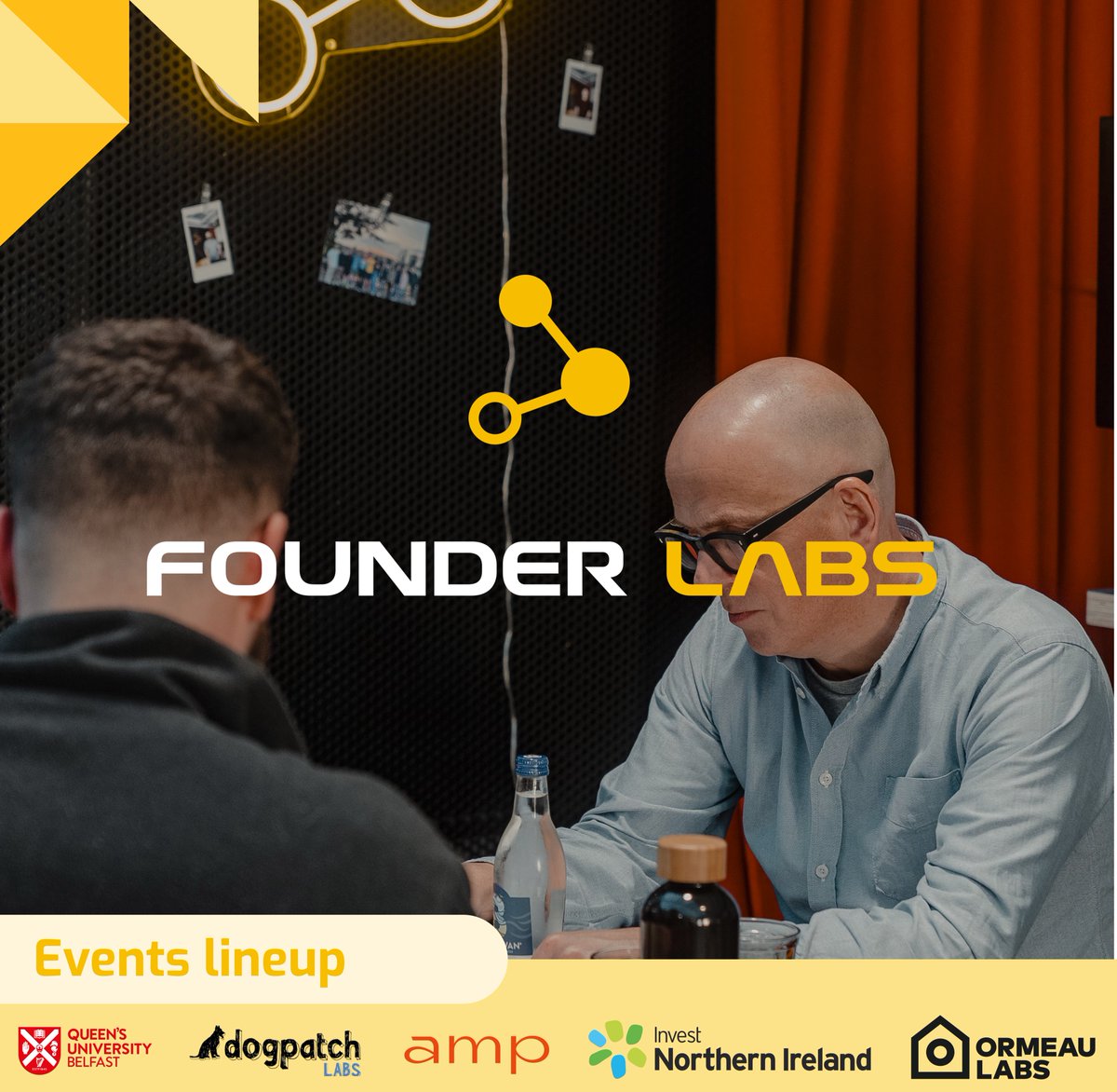 🔥 Interested in the upcoming Founder Labs events?

Meet the team, connect with founders &amp; mentors, and get a taste of the programme.

All events are FREE 🎉

🔗 Register here - linktr.ee/Founderlabs_

#FounderLabs #StartupsNI #FreeEvents #Entrepreneurs #FierceFounders