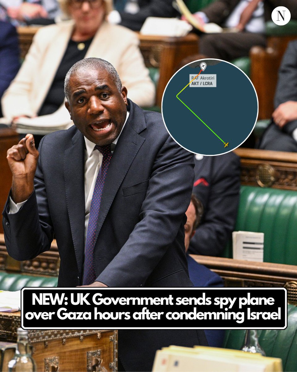 NEW: UK Government sends spy plane over Gaza just hours after condemning Israel's 'monstrous' actions in Palestine