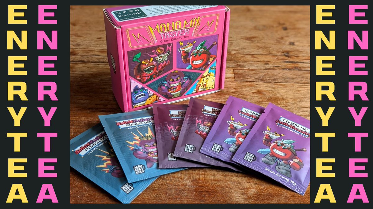 ENERGY TEA 
ENERGY TEA 
ENERGY TEA 

Try our energy tea, and power up ⬆️ without the downhill crash. 💥