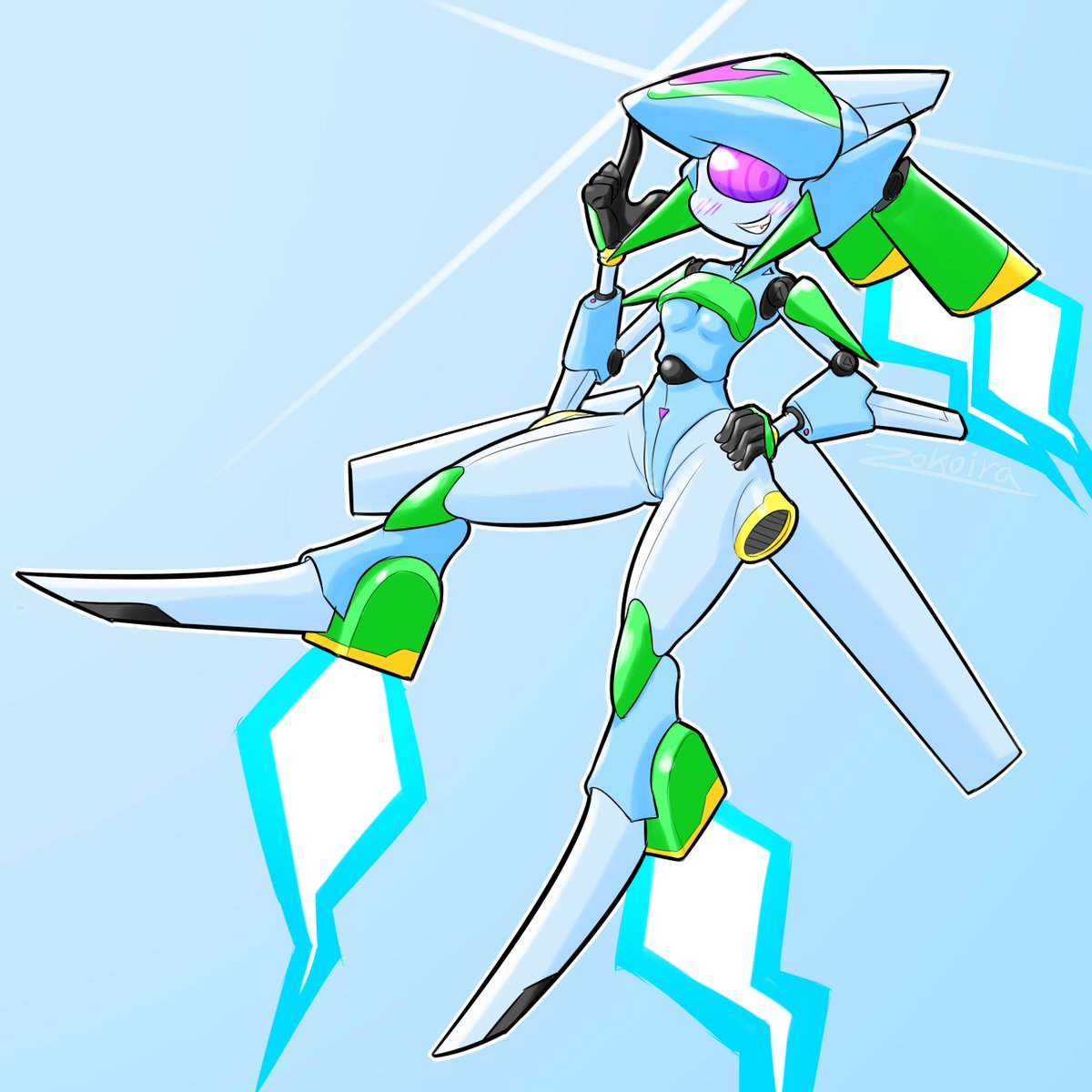 #無言でハイレグをあげる見た人もやる #ロボ娘 