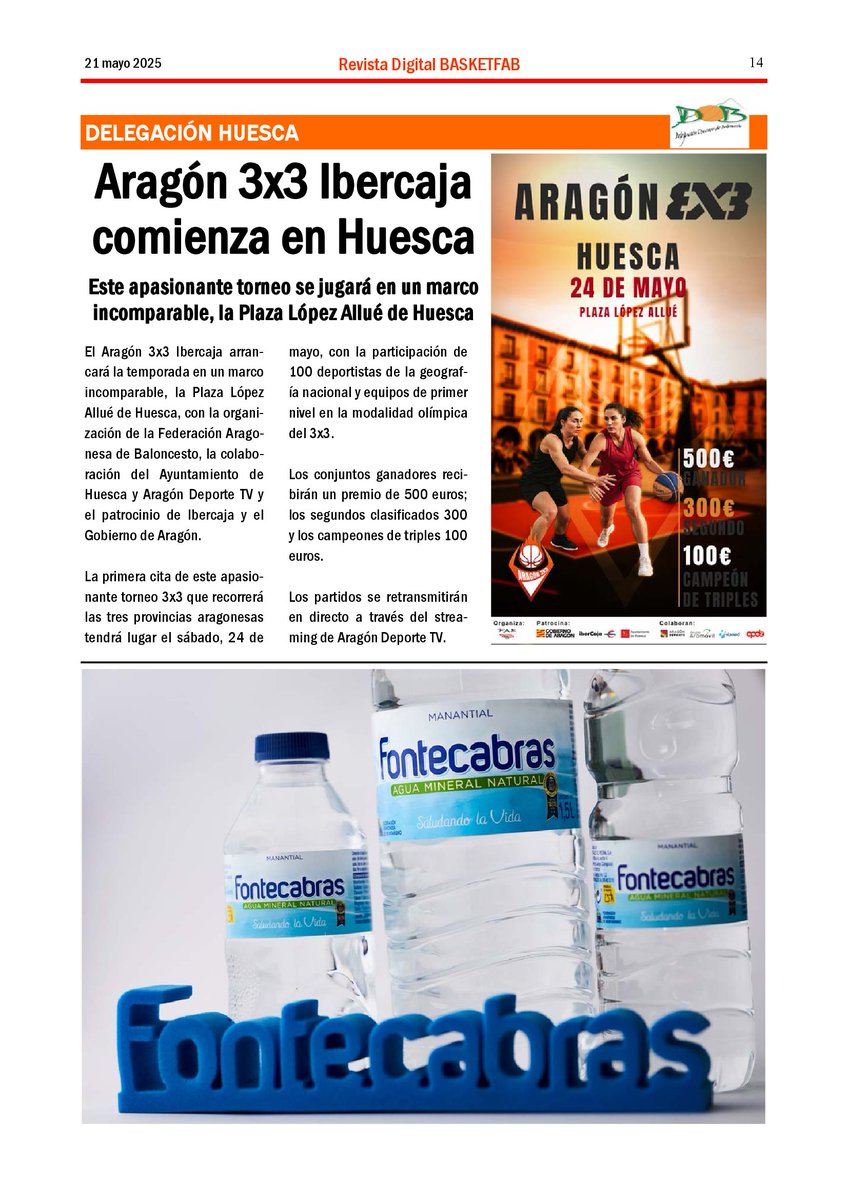 Delegación de Baloncesto de Huesca (@dobhuesca) on Twitter photo El II Aragón 3x3 Ibercaja arranca el sábado, 24 de mayo, en la Plaza López Allué de Huesca <a href="/aytohuesca/">Ayuntamiento de Huesca</a> <a href="/deporte_aragon/">deporte.aragon</a> fabasket.com/revista-basket… El II Aragón 3x3 Ibercaja arranca el sábado, 24 de mayo, en la Plaza López Allué de Huesca <a href="/aytohuesca/">Ayuntamiento de Huesca</a> <a href="/deporte_aragon/">deporte.aragon</a> fabasket.com/revista-basket…