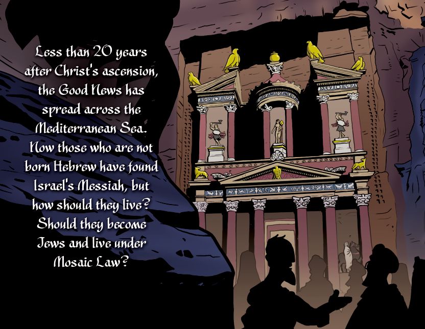 GALATIANS BLURB: I'm writing the brief Blurb for the back cover of the Epistle to the Galatians: Word for Word Bible Comic, and I'd like your suggestions, please. This is the first draft. 

What do you think?