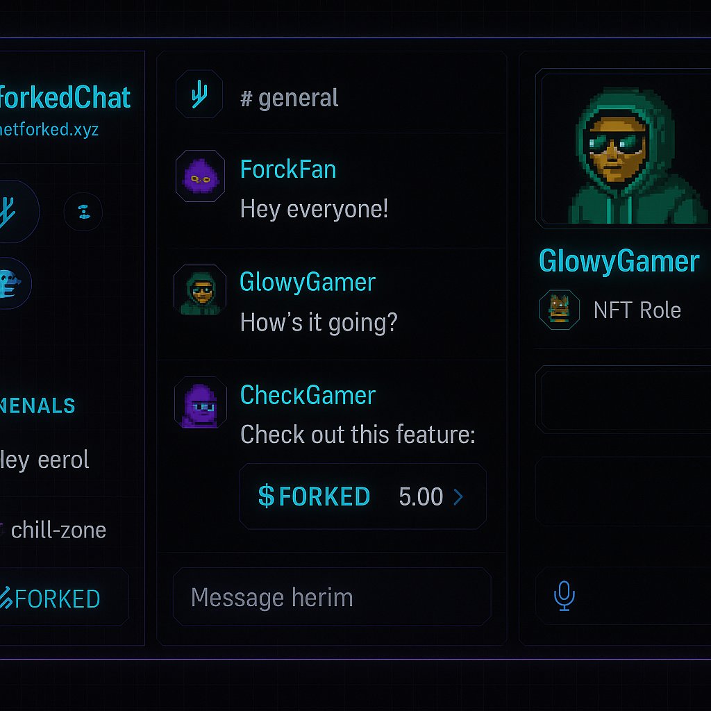 LordForklord's tweet image. Introducing ForkedChat — our own community battleground.
Built for degens. Powered by $FORKED.
Text. Voice. Stake. Meme. Tip.
Coming soon to getforked.xyz

#GETFORKED #FORKED #Web3Social #CryptoChat #DegensUnite #Solana #MemeCoin