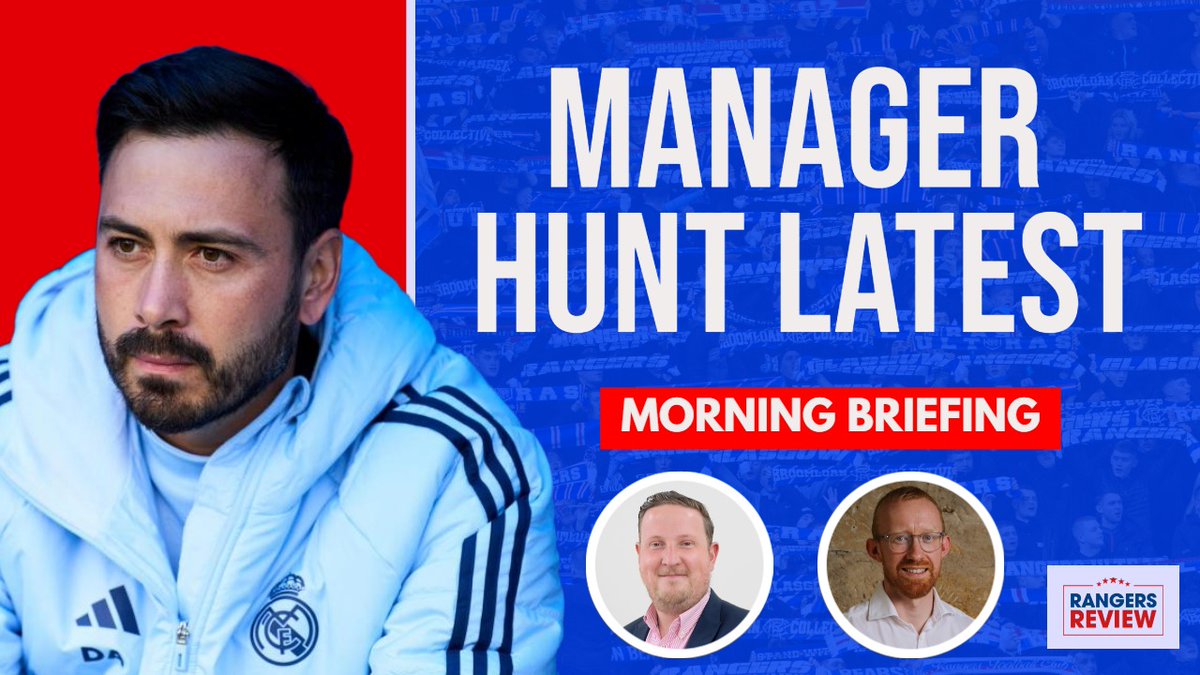 RangersReview55's tweet image. 📺 WATCH Wednesday's briefing with @derekclarksport and @Chris_Jack89 as they discuss:
🔹 Manager state of play
🔹 Six players depart Ibrox
🔹 Raskin's Belgian call-up and contract situation
▶️ youtube.com/live/H_Z6I8G_b…