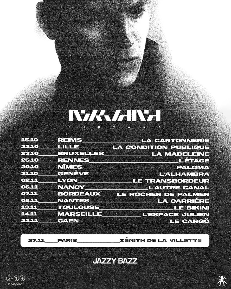 La tournée est prête. Hâte de vous retrouver 🙏