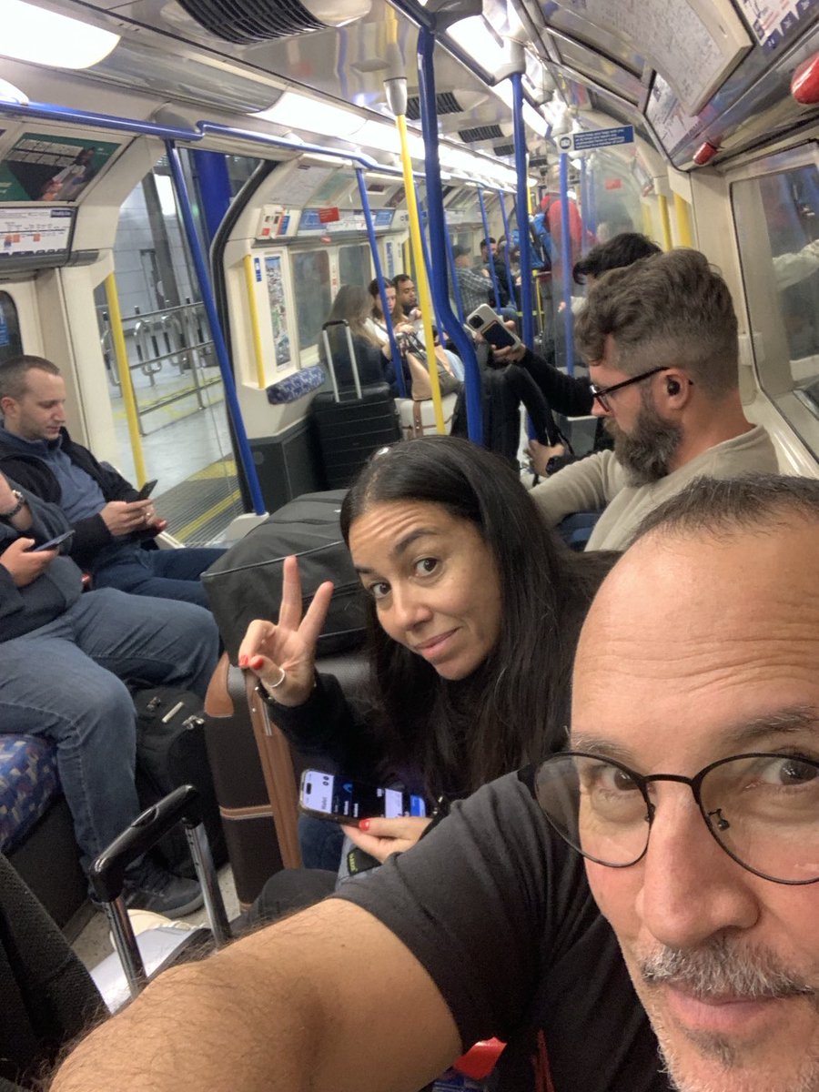 Ya en Londres con mi chica.