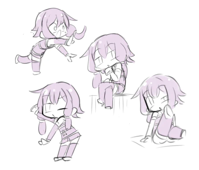 あとなんか落書きフォルダ見てたらデフォルメゆかりさんいた 
