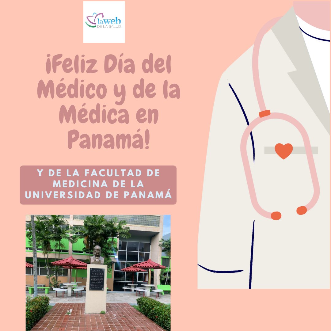 Panamá celebra el Día del Médico y de la Médica y el aniversario de la Facultad de Medicina de la <a href="/UNIVERSIDAD_PMA/">Universidad dePanamá</a>  <a href="/orislcalvo/">Oris Calvo</a> <a href="/eflorescastro/">Eduardo Flores C.</a>  Desde La Web de la Salud queremos agradecer a la comunidad médica por su guía, apoyo y orientación.