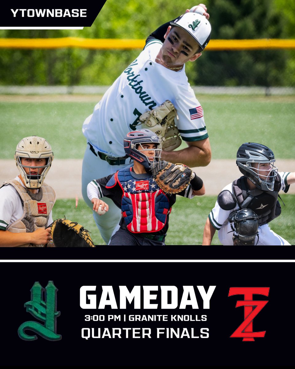 Yorktown takes on Tappan Zee today in the AA quarterfinals.  First pitch is scheduled for 3:00 at Granite Knolls. Come out and support! <a href="/YCSD_Athletics/">Robert Barrett</a> <a href="/YHSDeGennaro/">Mr. Joseph DeGennaro</a> <a href="/rayteodora1/">Ray Teodora</a> <a href="/DirectRays/">Ray Gallagher 🇺🇸</a>