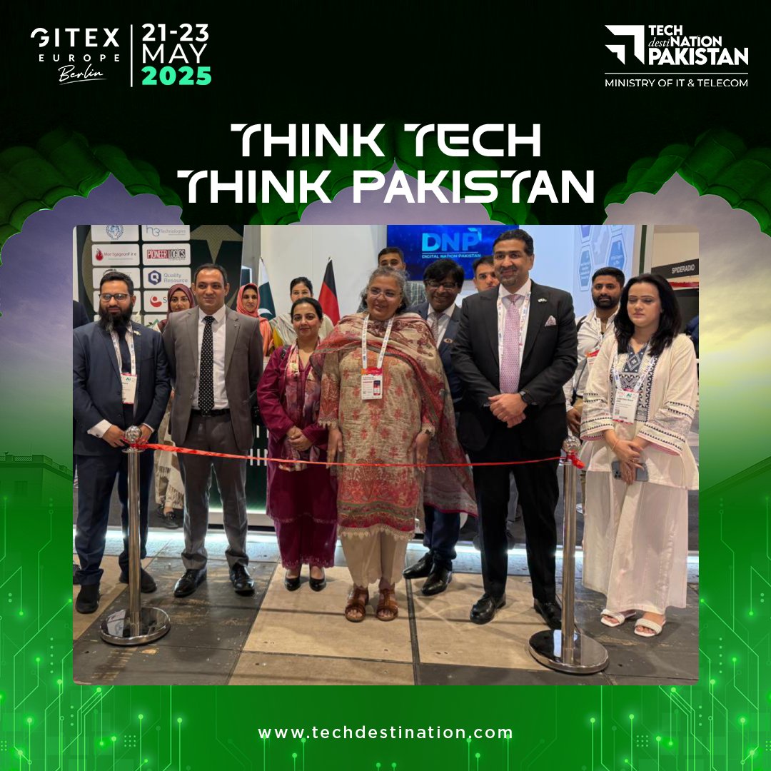 We are proud to announce the official inauguration of the Pakistan Pavilion at GITEX Europe by H.E. Saqlain Syeda, Ambassador of Pakistan to Germany. The Pavilion brings together the best of Pakistan’s digital future.
📷 Hall 5.2, Stand # A(10)
📷 21–23 May 2025 | Messe Berlin