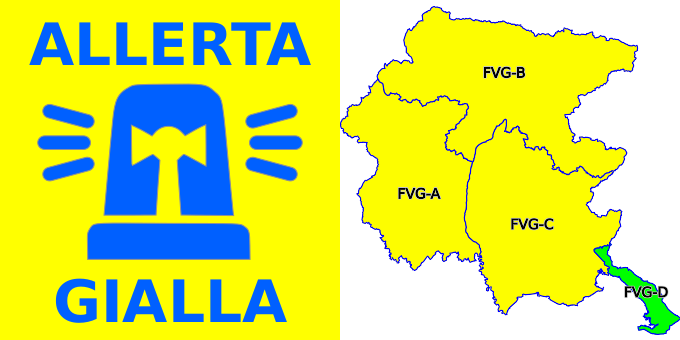 ProtCivReg_FVG's tweet image. #AllertameteoFVG ALLERTA REGIONALE 7/2025: DALLE ORE 06:00 ALLE ORE 24:00 DEL 22/05 ALLERTA GIALLA IDROGEOLOGICA SULLE ZONE FVG-A, FVG-B E FVG-C. bit.ly/3lcJsoh