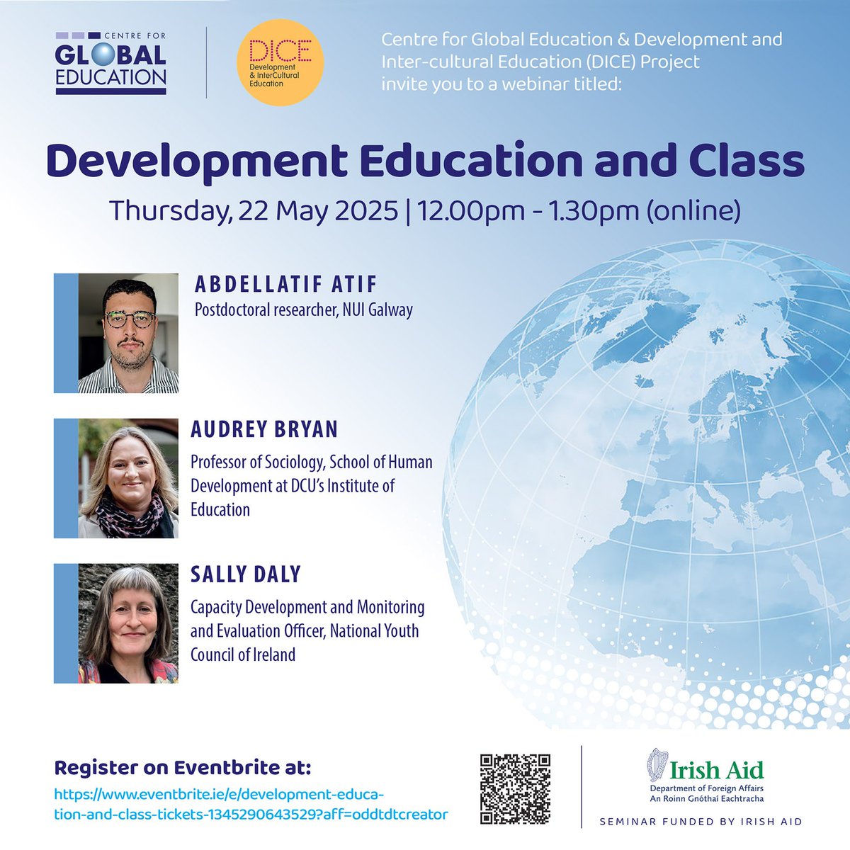 Centre for Global Ed (@cgebelfast) on Twitter photo Last call for tomorrow's online session on "Development Education and Class" with <a href="/audreypoststruc/">Audrey Bryan</a>, Sally Daly and Abdellatif Atif organised by <a href="/TheDICEProject1/">The DICE Project</a> and <a href="/CGEbelfast/">Centre for Global Ed</a>. To register on Eventbrite visit: eventbrite.ie/e/development-… Last call for tomorrow's online session on "Development Education and Class" with <a href="/audreypoststruc/">Audrey Bryan</a>, Sally Daly and Abdellatif Atif organised by <a href="/TheDICEProject1/">The DICE Project</a> and <a href="/CGEbelfast/">Centre for Global Ed</a>. To register on Eventbrite visit: eventbrite.ie/e/development-…
