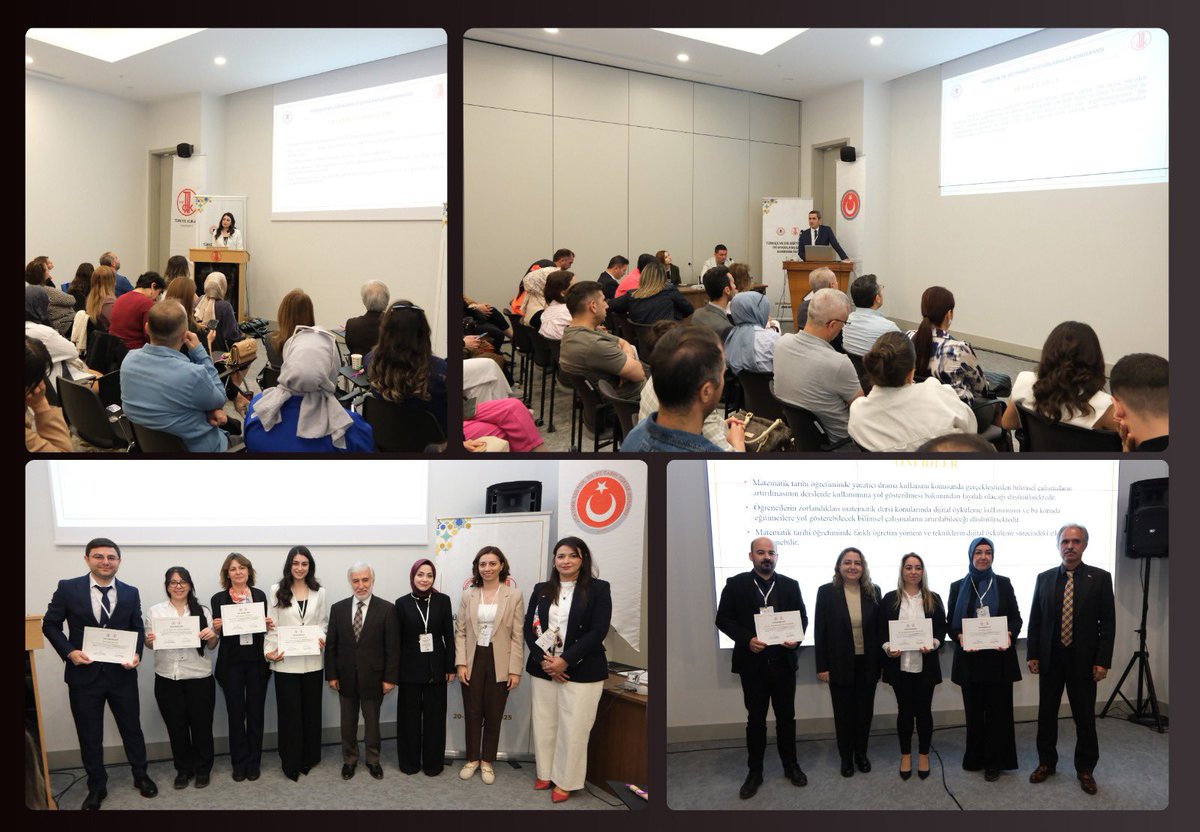 Türkçe ve Dil Eğitiminde İyi Uygulamalar Konferansı’nın 2. gününün ilk oturumu 4 salonda 16 bildiri sunumu ile tamamlanmıştır. Konferansımız “Dil Ekseninde Kültür ve Gönül Coğrafyamız” paneli ile devam etmektedir. <a href="/tcmeb/">Millî Eğitim Bakanlığı</a> <a href="/TDK_govtr/">Türk Dil Kurumu</a>