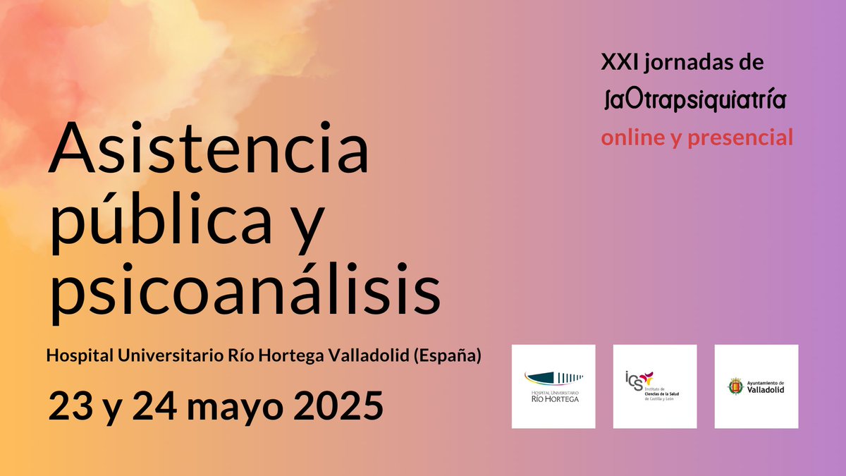 ¡INSCRIPCIONES CERRADAS!

El viernes os esperamos en las XXI Jornadas de La Otra Psiquiatría