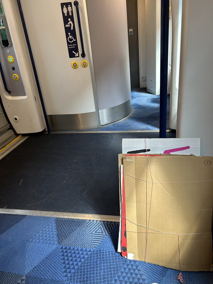 On the train headed for the DWPs sham consultation in #Leeds with a  bundle of protest placards. A little birdie told me the top secret venue is the Marriot Hotel. Do come along !
#WelfareNotWarfare