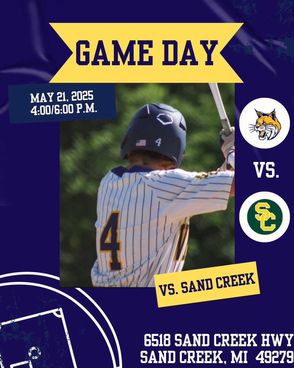 🚨GAME DAY🚨
🆚Sand Creek
📍Sand Creek High School
⏰4:00/6:00 P.M.