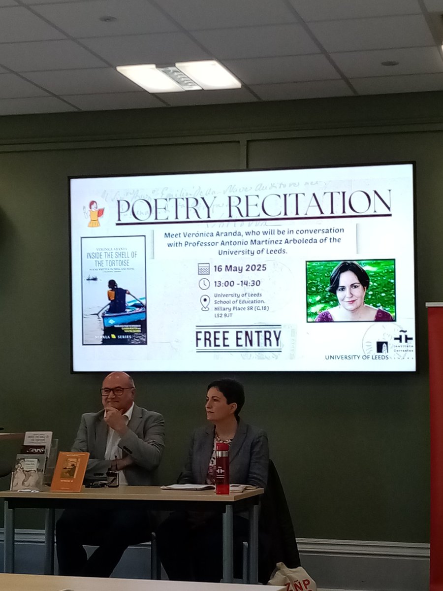 ✨ Thank you for joining us! ✨

Gracias to everyone who attended our recent event with Verónica Aranda, one of the most distinctive voices in contemporary Spanish poetry. It was a true privilege to explore her evocative work and rich literary journey.

#SpanishPoetry #Leeds