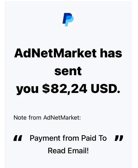$82.24 (R1532.62) received from Paid To Read Emails. Paid To Read Emails is a platform that pays people for reading emails plus you get $3 (R54.75) when sign up using my link.

Sign up here: bit.ly/41LvEFa