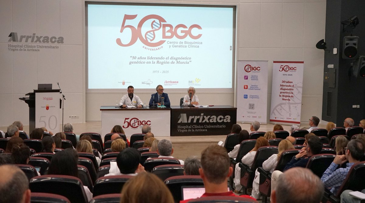 Inicia la jornada que abre los actos del 50 aniversario del <a href="/cbgc_arrixaca/">CBGC.ARRIXACA</a> .