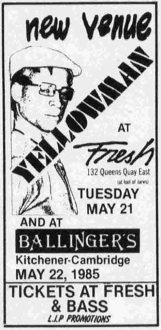 Today in 1985 - Yellowman plays Fresh. #reggae #Toronto