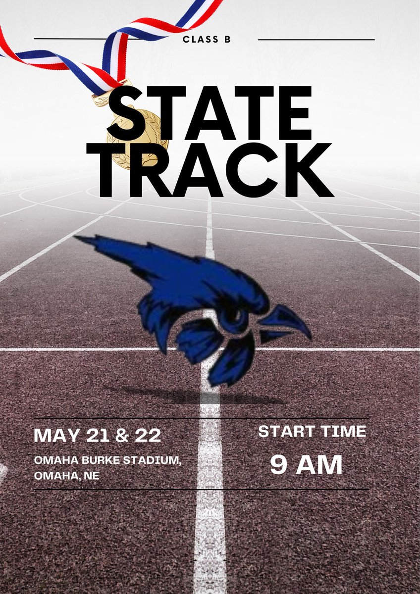Good luck to all of our state track competitors, Skylar, Claudia, Zoey, Hadleigh, Abbie, Ryder, Brenden, Keaton, Jessa, Kylie, Haley, Kendall and Aislyn. Go get 'em! #piercebluejays