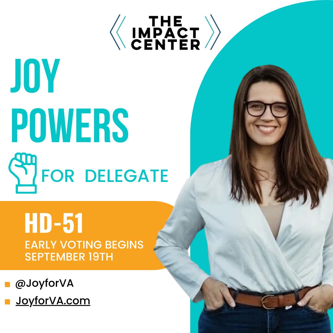 Candidate Spotlight: Joy Powers

Small business owner, foster parent, and advocate for rural VA—Joy’s running in HD-51 to fight for better schools, infrastructure, and jobs.

🗳️ Election Day is Nov 4 🔗 joyforva.com
