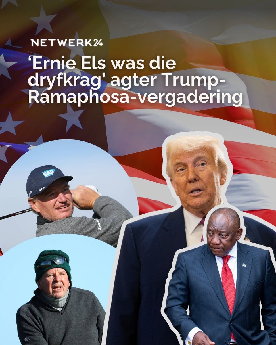 Die gholfspeler Ernie Els was die dryfkrag om pres. Donald Trump te oorreed om Woensdag met ’n Suid-Afrikaanse afvaardiging te vergader, sê Johann Rupert, voorsitter van Richemont. ||#ErnieEls #JohannRupert #DonaldTrump #CyrilRamaphosa
brnw.ch/21wSOuP