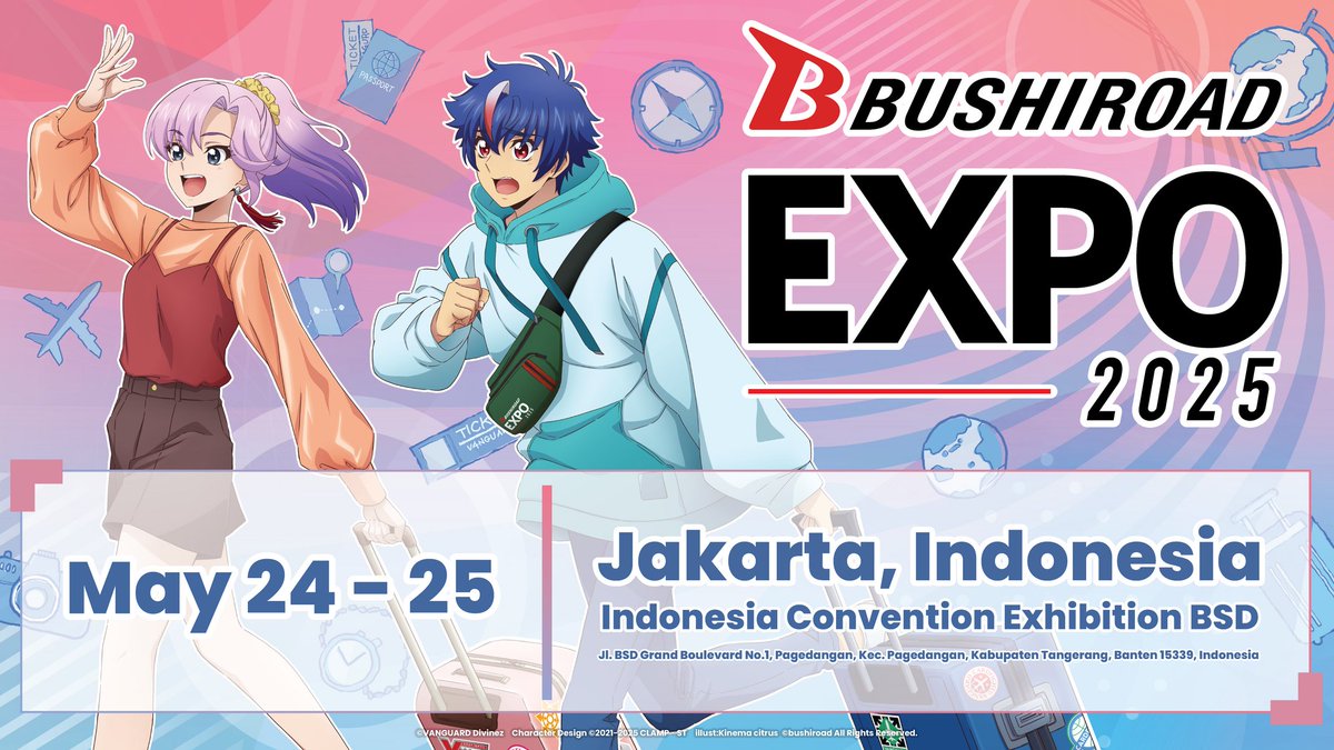Join us at Bushiroad EXPO 2025 in Jakarta this weekend for a two days of fun! Check out all the exciting activities you can participate in!

🔗 en.shadowverse-evolve.com/news/post-86

#Bushiroad #BushiroadEXPO2025