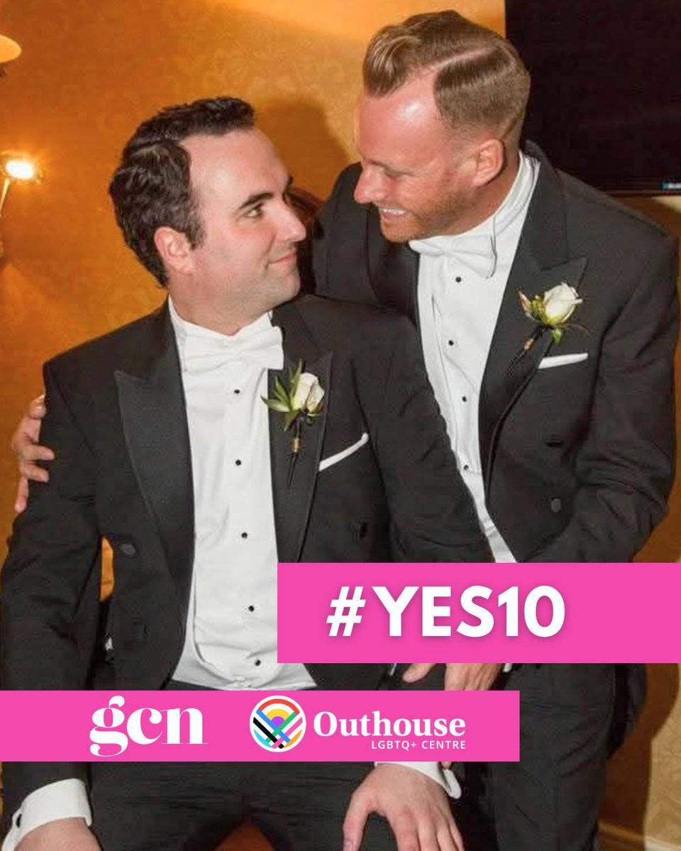 GCNmag's tweet photo. The 10th anniversary of the Marriage Equality referendum is right around the corner and we are ready to celebrate all the wonderful moments that came after with you. To be featured in our #YES10 campaign with @outhouse_dublin, fill out this form π https://t.co/zZqaIPwdAR https://t.co/eMYNdtiaU7