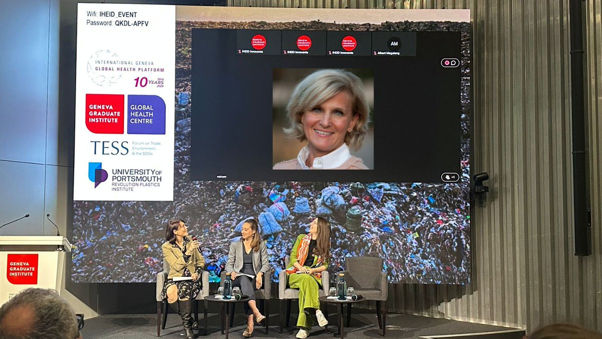 GENeva Environment Network (@genetwork) on Twitter photo <a href="/TESSForum/">Forum on Trade, Environment & the SDGs</a> <a href="/GVAGrad/">Geneva Graduate Institute</a> <a href="/GVAGrad_GHC/">Global Health Centre</a> <a href="/portsmouthuni/">University of Portsmouth</a> "Human health must be central to the #PlasticsTreaty."
Maria Neira of <a href="/WHO/">World Health Organization (WHO)</a> underscores putting health impacts of plastics at the center can motivate countries to be ambitious in the treaty & the role of the healthcare sector in reducing unnecessary use of plastics. <a href="/TESSForum/">Forum on Trade, Environment & the SDGs</a> <a href="/GVAGrad/">Geneva Graduate Institute</a> <a href="/GVAGrad_GHC/">Global Health Centre</a> <a href="/portsmouthuni/">University of Portsmouth</a> "Human health must be central to the #PlasticsTreaty."
Maria Neira of <a href="/WHO/">World Health Organization (WHO)</a> underscores putting health impacts of plastics at the center can motivate countries to be ambitious in the treaty & the role of the healthcare sector in reducing unnecessary use of plastics.
