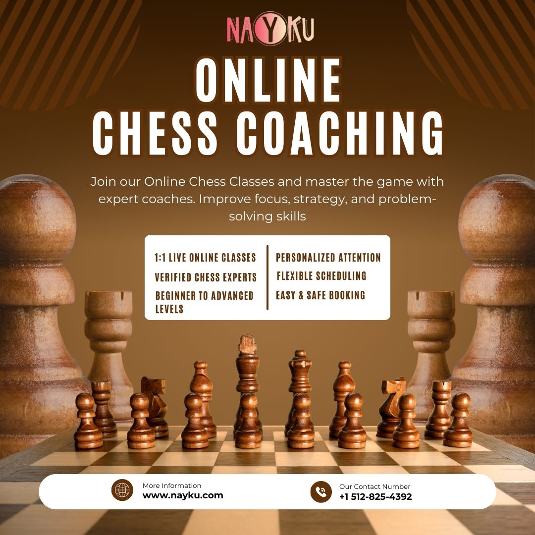 Naykullc's tweet image. Parents! Looking for Chess Classes for your kids?
Join Nayku Online Chess Classes and master the game with expert coaches. Improve focus, strategy and problem-solving skills. Visit nayku.com/services/chess…
#OnlineChessClass #onlinechessclasses #onlinechesslessons #Nayku