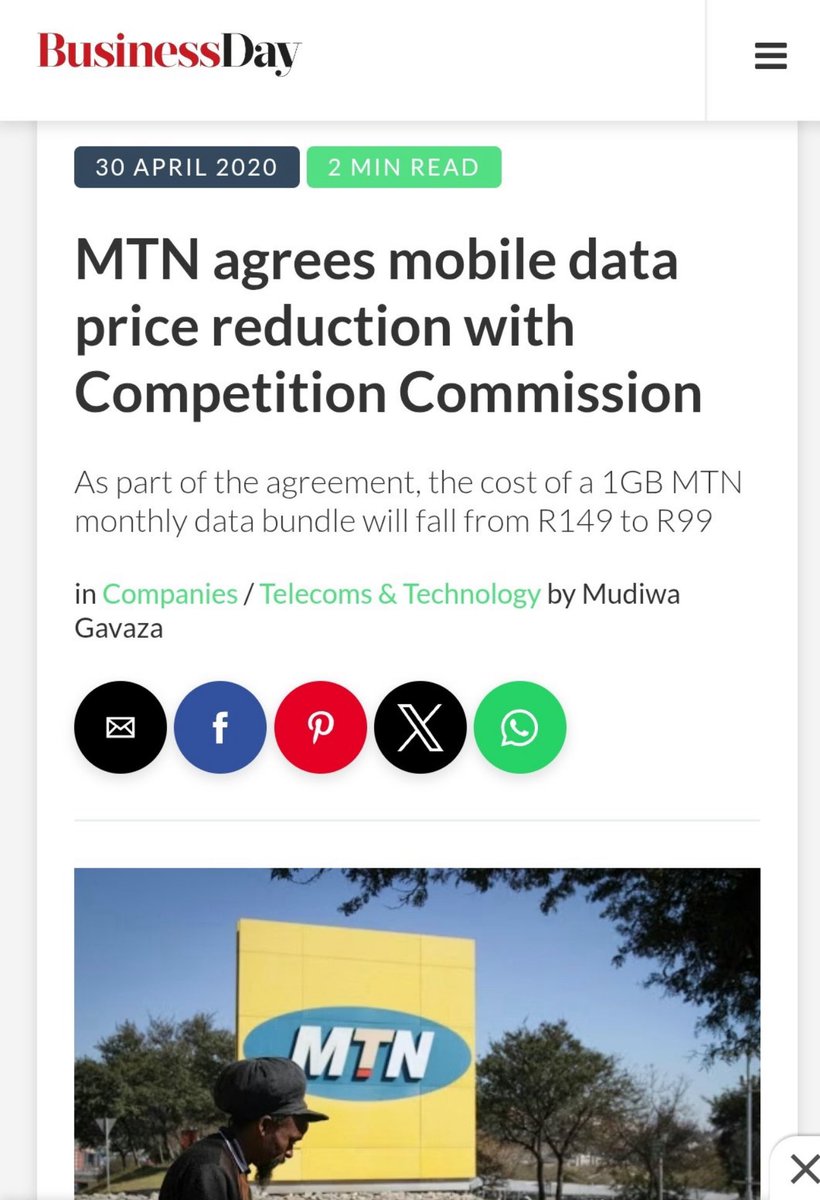 tech_twi's tweet image. Sam George said they can’t tell Telecom to reduce their prices but the move was part of a broader initiative by the Competition Commission to address high data costs in South Africa. The Commission’s Data Services Market Inquiry found that data prices were excessively high and…