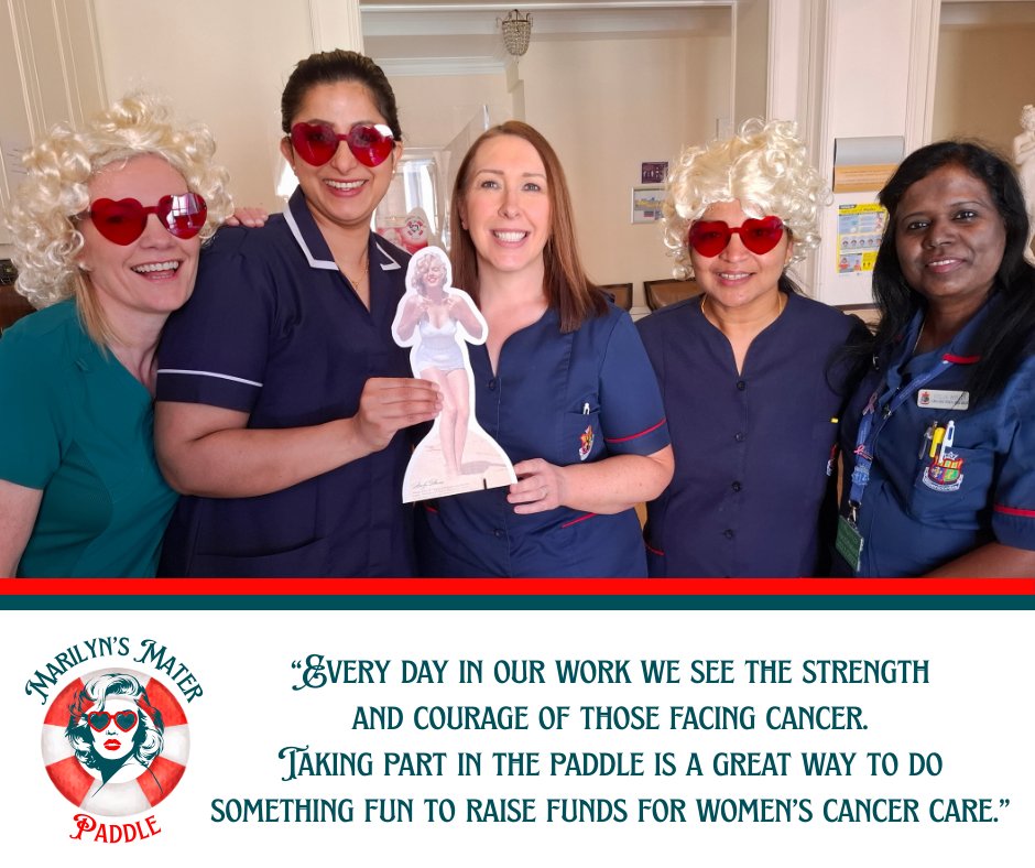 🥼✨ Mater Hospital nursing teams are going glam for #MarilynsMaterPaddle in support of women's #CancerCare!

There is still time to get your ticket and join in on Sunday, 25th May for the second-annual Marilyn's Mater Paddle!

 🔗 materfoundation.ie/marilyn