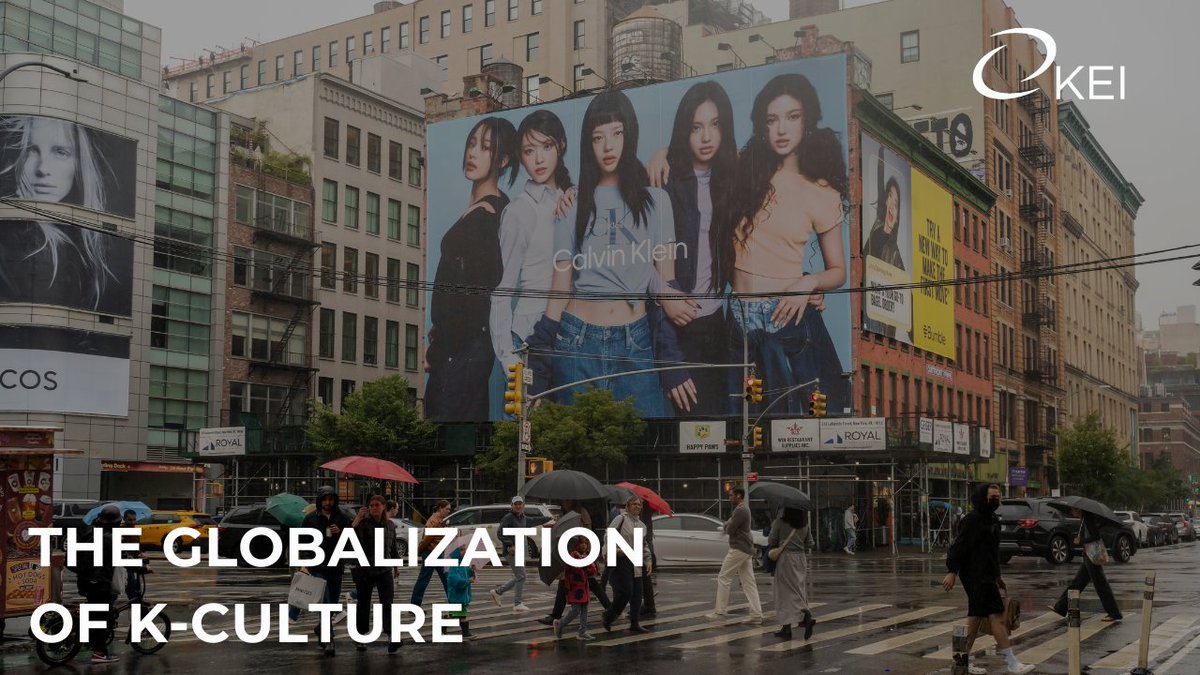 📢 Upcoming KEI Event: The Globalization of K-Culture

Join us Wednesday, May 29th for a virtual discussion on the global impacts of Korean culture. Special guests include Jeanie Chang of Noona's Nunchi and Professor Areum Jeong of Arizona State University.

RSVP NOW: