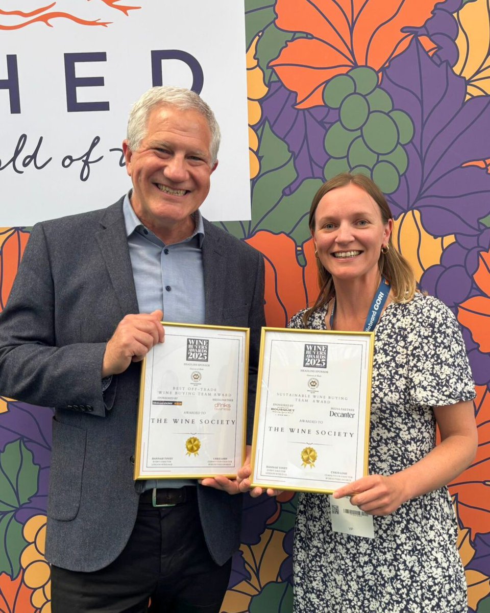 Our buyers have just brought home two wins from the Wine Buyers Awards 2025:
🏆 Best Off-Trade Buying Team
🏆 Sustainable Wine Buying Team of the Year
A brilliant moment for a team whose work spans curiosity, care and long-term thinking