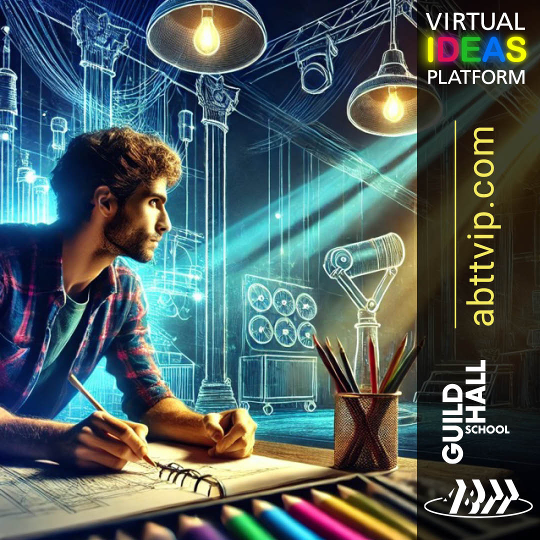 The ABTT Virtual Ideas Platform! 🎭✨ In partnership with the Guildhall School of Music &amp; Drama, we celebrate creativity and innovation in the UK theatre industry. Have a great idea? Share it with us! 👉 abtt.vip